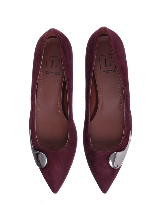 Ballerina in suede con applicazione L'AUTRE CHOSE | LDK01820WP05404041BORDEAUX